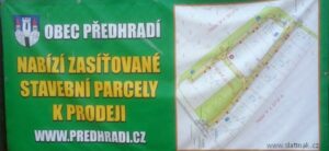 Téma: Zasíťované stavební parcely v Předhradí
